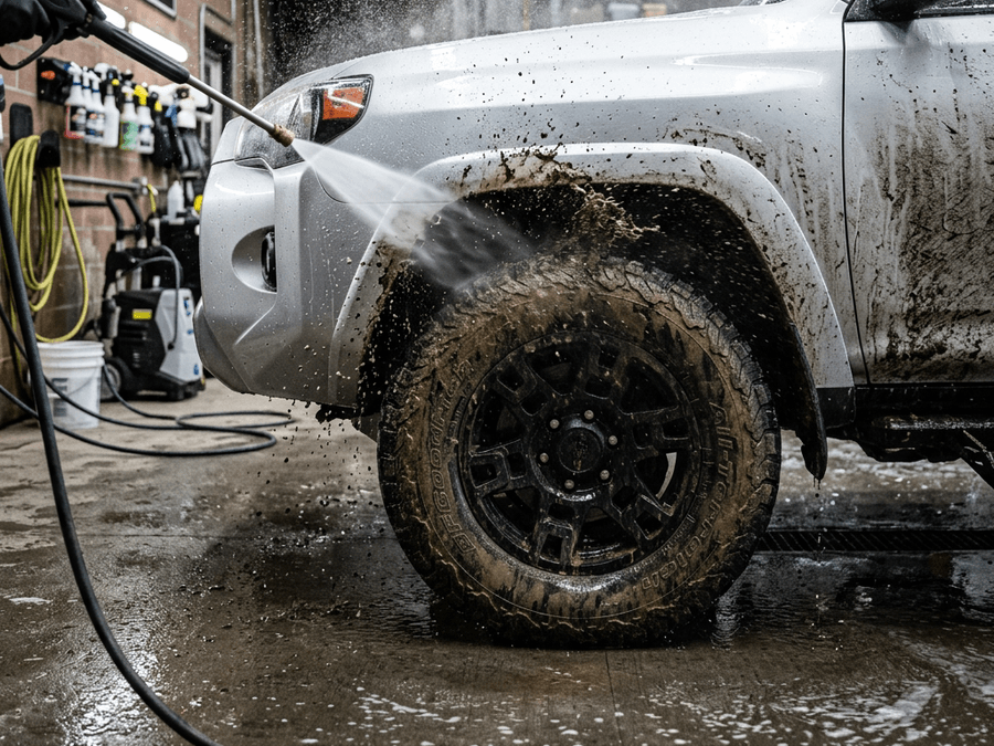 The Battle Against Wyoming Road Grime: How to Safely Remove Tar, Sap, and Mag-Chloride